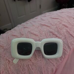 White Square Sunglasses